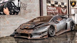 Rebuilding a LAMBORGHINI HURACAN Performante GT3  NFS HEAT  Thrustmaster T300RS Gameplay [upl. by Abdul]