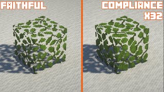 Faithful vs Compliance x32  Texture Comparison [upl. by Aket]