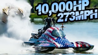 10000HP Drag Boats  273MPH in 3 Seconds Worlds FASTEST Drag Boats [upl. by Irep]