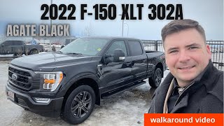 2022 Ford F150 XLT 302a walkaround video 03 [upl. by Nallij149]