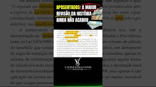 APOSENTADOS A MAIOR REVISÃO DA HISTÓRIA AINDA NÃO ACABOU  TEMA 1102 DO STF  REVISÃO DA VIDA TODA [upl. by Arihk]