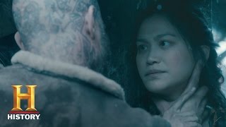 Vikings Yidu Tells Ragnar Her Origin Story  Sneak Peek Season 4 Episode 4  History [upl. by Ayotal]