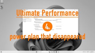 Enable Ultimate Performance power plan in Windows 11 [upl. by Werbel]