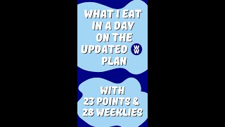 NEW WW PLAN WHAT I EAT IN A DAY shorts whatieatinaday weightwatchers [upl. by Odnomar889]