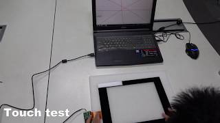 PCAP ILITEK touch controller IC touch with water test [upl. by Gnim]