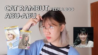 TUTORIAL Cat Rambut Peek a Boo Sendiri  Miranda Super Blue Bleaching  Ash Blonde [upl. by Pate]