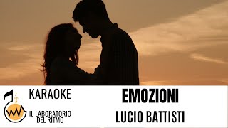 Emozioni Lucio Battisti Karaoke Instrumental Version [upl. by Adest657]