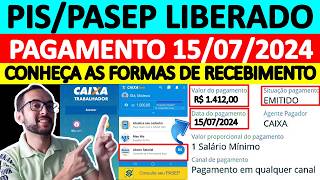 COMO SACAR O PISPASEP LIBERADO EM JULHO DE 2024 FORMAS DE RECEBIMENTO ABONO SALARIAL ANO BASE 2022 [upl. by Tecla]