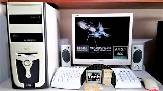 TURBOX Amd Athlon 64 X2 4400 Socket AM2 Radeon X300 Start Windows XP in year 2023  Short Video [upl. by Ida688]