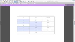 Calculations in Expanding Tables in Adobe LiveCycle Designer ES4 ® [upl. by Yecad]