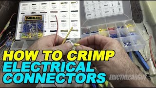 How To Crimp Wire Terminal Connectors With a Crimper [upl. by Alina]