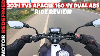 Finally 2024 TVS Apache RTR 160 4V SE Dual ABS Ride Review  Better Than Bajaj Pulsar N160 [upl. by Leahpar]