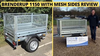 Brenderup 1150 Trailer with Mesh Sides FULL REVIEW [upl. by Aneehc]