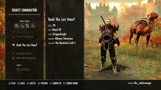 Merlin Conan RookThe last Dwarf amp Silveran x2  My 5 Characters\Toons  The Elder Scrolls Online [upl. by Alaet]