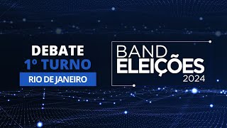 Eleições 2024 Debate na Band dos Candidatos à Prefeitura do Rio de Janeiro 1º Turno [upl. by Reisman]