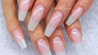 ♡ How To Natural Gelnails with Tips [upl. by Eenwahs]