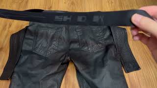 RICK OWENS DRKSHDW EASY CREATCH CUT WAX JEANS EXPERIENCE [upl. by Latton198]