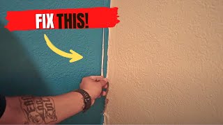 How To Fix Drywall Corner Tape  Inside Corner REPAIR  WAGNER POWER TEX drywallrepair [upl. by Nirrep536]