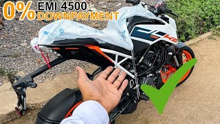 New Model 2024 KTM Duke 125 Version 20 BS7 Finance EMI Document 😱Down Payment✔️Easy Loan Details [upl. by Esorrebma]