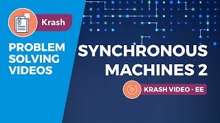 GATE EE  Synchronous Machines 2 Electrical Machines  Krash  Problem Solving [upl. by Healion]