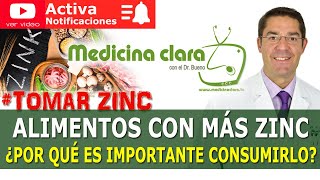 Zinc ¿Qué alimentos contienen más Zinc Beneficios de consumir Zinc  Medicina Clara [upl. by Nyltyak846]