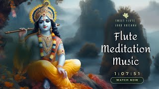 Sweet Flute Lord Krishna  Flute Meditation Music  Mind Relief  Sleep Relaxing Music [upl. by Sibbie809]