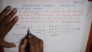 Solved Problem by Rayleighs method  M311 Fluid Mechanics in Tamil [upl. by Cr924]