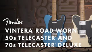 Vintera Road Worn Telecasters  Vintera Series  Fender [upl. by Benedix]