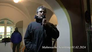 97NeuOettinger Mahnwache es spricht Gerhard 01022024 05 [upl. by Chaffinch]