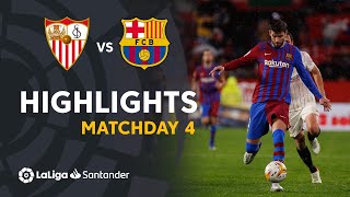 Resumen de Sevilla FC vs FC Barcelona 11 [upl. by Browne]