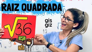 RAIZ QUADRADA 6 ANO  \ProfGis [upl. by Anuqahs316]