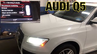 How To Reset Tire Pressure on a 2023 Audi  With Shawn [upl. by Karna300]