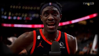 Pascal Siakam Post Game Interview  Raptors vs Pelicans  Feb 23 2023 [upl. by Aryajay]