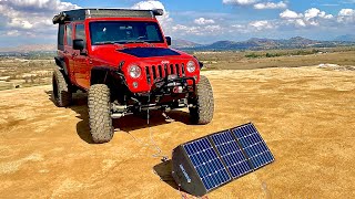 Jeep JK Easy Onboard Solar With Quick Connect Install [upl. by Toms]