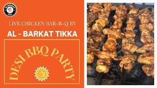 Desi BBQ Themed Party I Live Chicken BBQ I Juicy Barbeque I Food [upl. by Rehpotsrik]