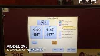 IRD Balancing Model 295 Balancing Instrument Demonstration [upl. by Dewey483]
