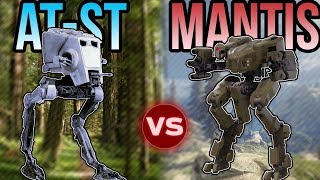 ATST vs Mantis  Halo vs Star Wars Who Would Win [upl. by Ailgna]