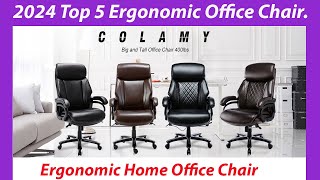 2024 Top 5 Ergonomic Office Chair Home Office Chair Reviews amp Buying Guide [upl. by Mariel886]