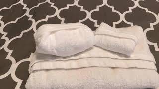 Towel Folding Tutorial  TuckedIn Towels [upl. by Weitman]