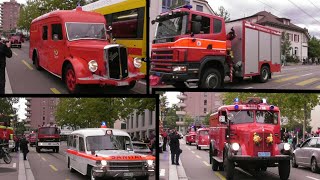 175 Jahre Feuerwehr Reinach OldtimerSternfahrt durch Reinach BL [upl. by Abehshtab]