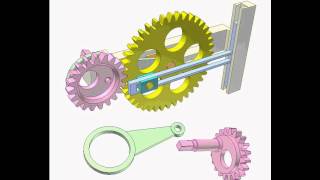 Gear and linkage mechanism 13 [upl. by Pucida]