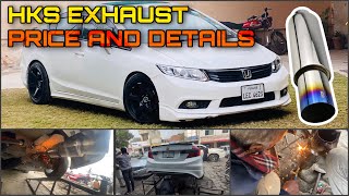 HKS Exhaust Muffler  Complete Installation Price and details  Heavy Sound [upl. by Jael]