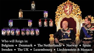 Successions of the 10 Modern European Monarchies [upl. by Renaldo]