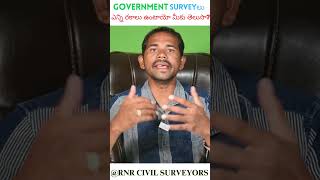 Government land survey types telangana survey [upl. by Qirat]