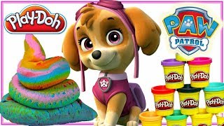 Play Doh amp Psi Patrol 🐶 Tęczowa kupa 💩 bajki dla dzieci [upl. by Dolorita]