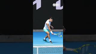 Carlos Alcaraz Backhand Slice Slowmotion shorts [upl. by Keener]