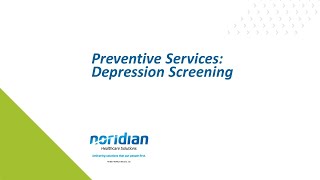 Preventive Services Depression Screening [upl. by Bellina]