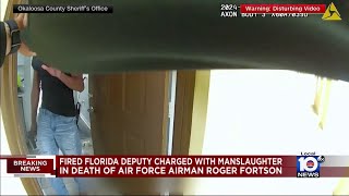 Florida deputy charged with manslaughter in airman’s death [upl. by Coster58]