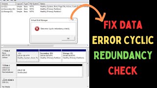 How to Fix Data Error Cyclic Redundancy Check on Windows 11 [upl. by Eimaj]