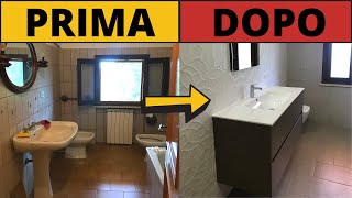 Ristrutturazione bagno prima e dopo in 7 minuti Timelapse [upl. by Anitnuahs939]